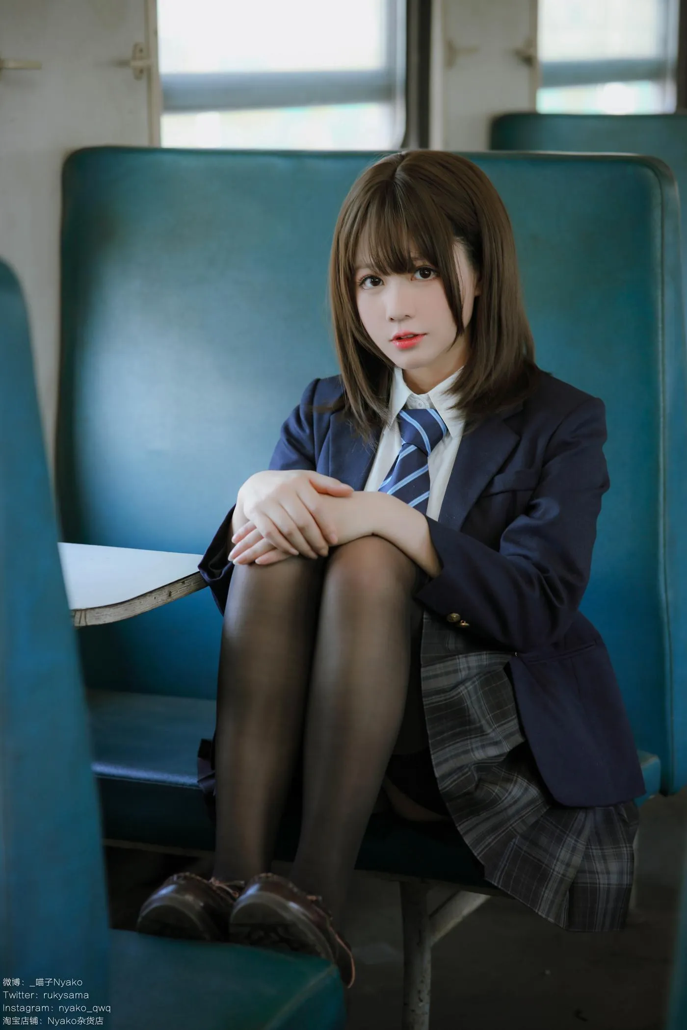 Nyako喵子 – NO.37 痴·女子校生2 火车jk [80P]插图9